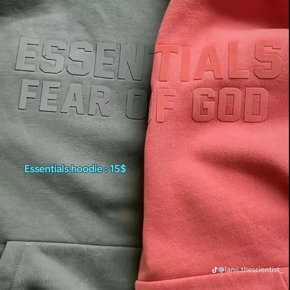 Essentials Cream Hoodie and Sweatpants Set - Picture 11 of 16